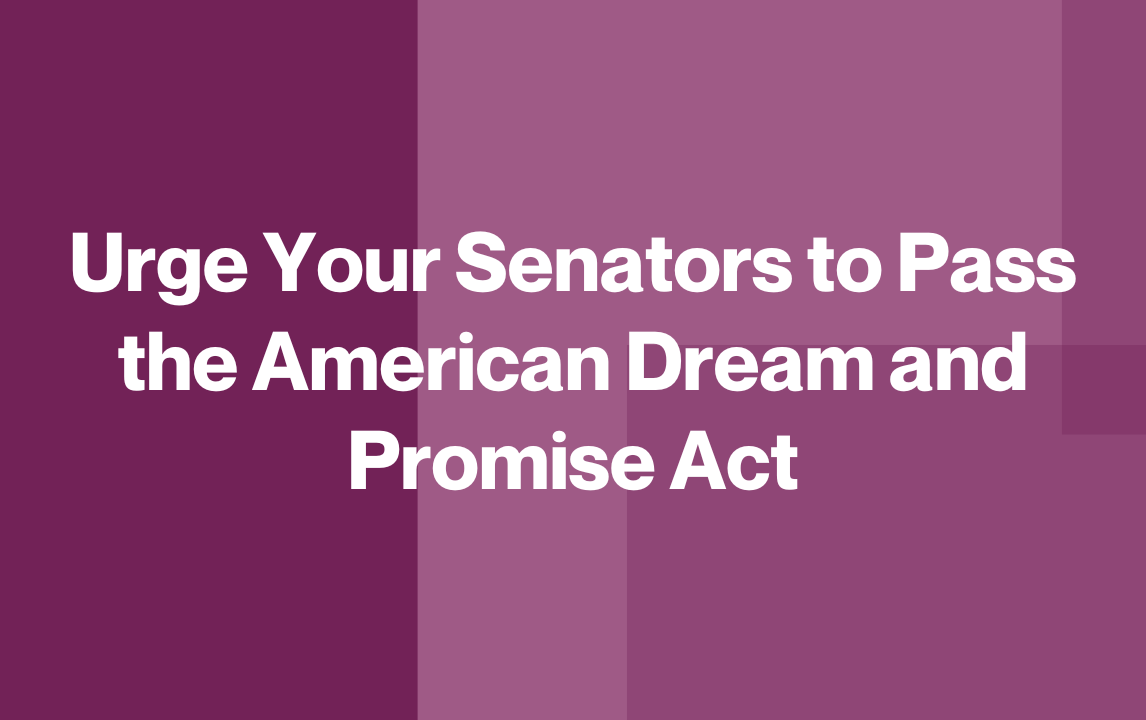 Urge Your Senators to Pass the American Dream and Promise Act