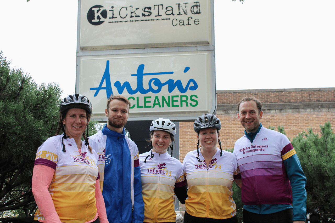 Will and cyclists at the Ride 2023