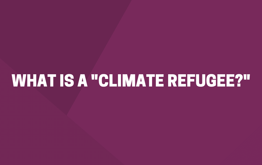 What is a Climate Refugee Blog Headline