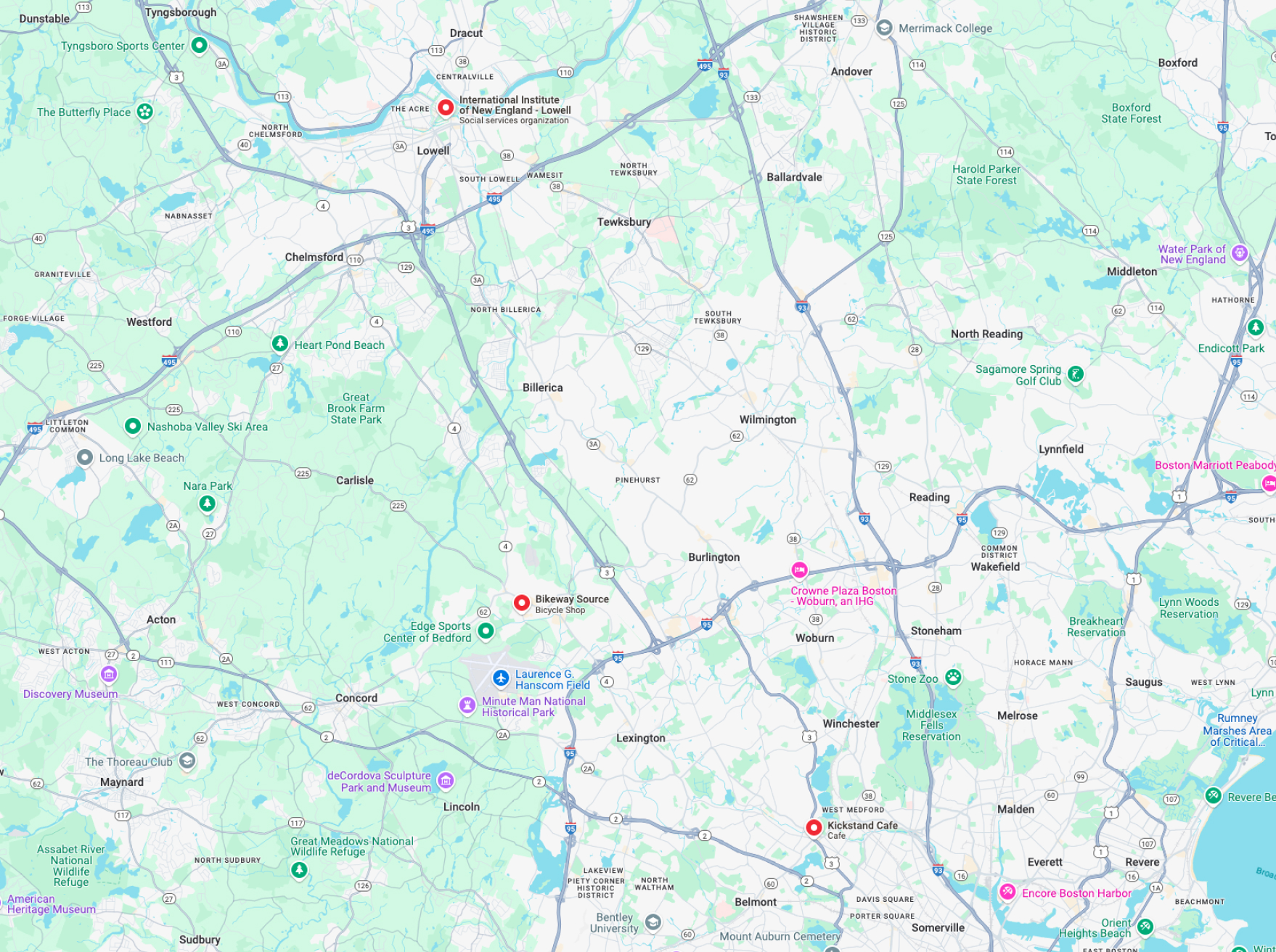 Ride For Refugees Bike Route Map