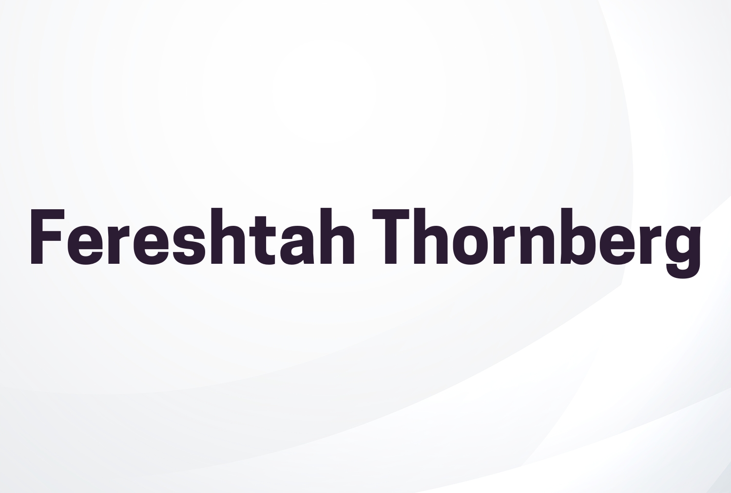Fereshtah Thornberg
