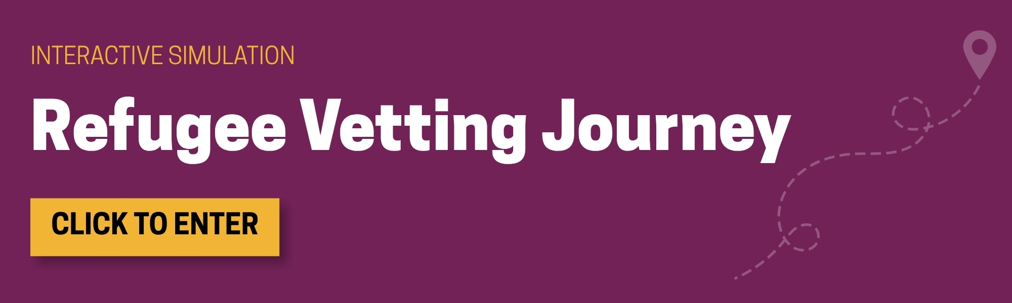 Refugee Vetting Journey Callout