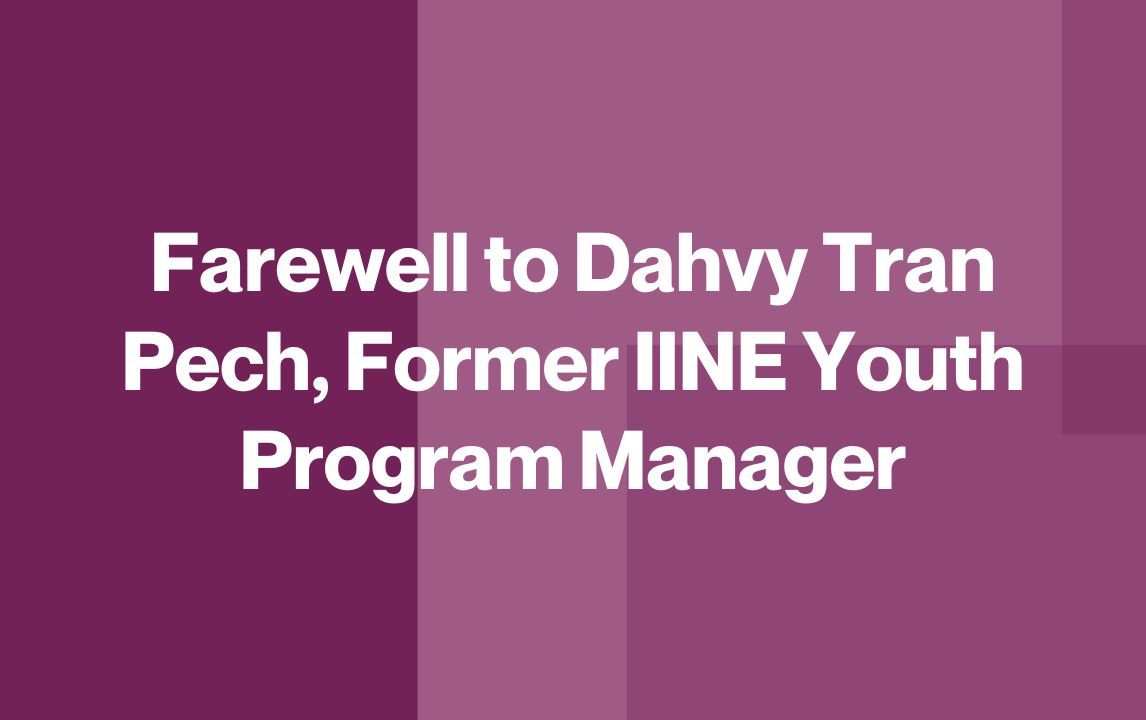 وداع داهفي تران بيش، مدير برنامج الشباب السابق في المعهد الدولي لتكنولوجيا المعلومات والاتصالات