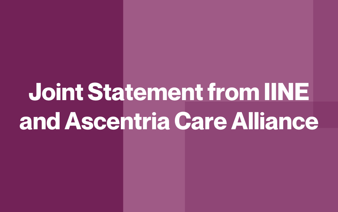 Joint Statement from IINE and Ascentria Care Alliance