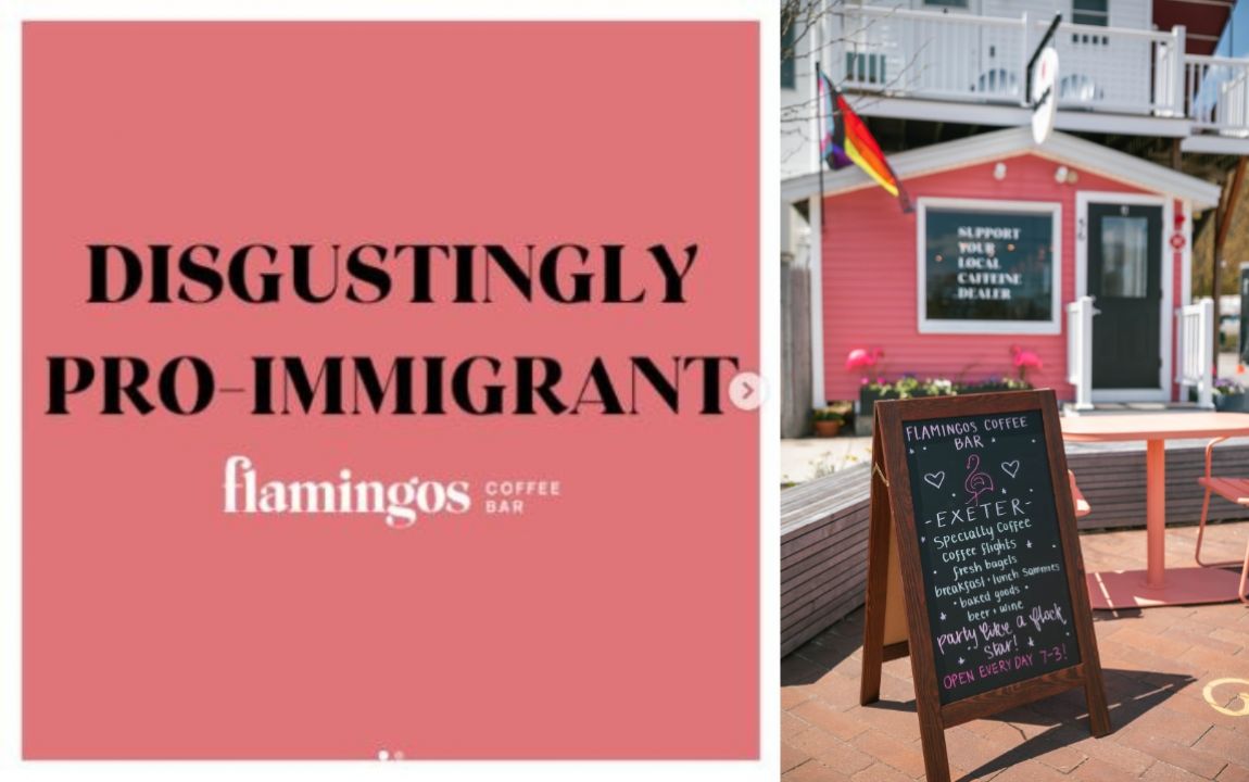 “Pro-Immigrant” Message Wins Fans and Raises Funds at New Hampshire Coffee Shop